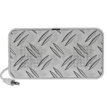 Steel chequered plate mini speakers