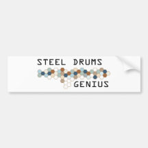Steel Drums Genius Bumper Stickers
