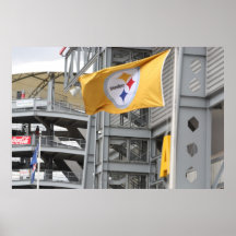 steelers flag poster