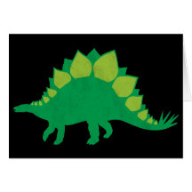 Stegosaurus Greeting Card