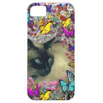 Stella in Butterflies Chocolate Point Siamese Cat casemate cases