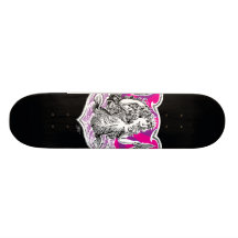 Stella One Pink Custom Skate Board