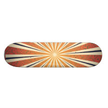 StellaRoot Damask Summer Sun Rays Skateboard