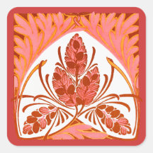 Stem and Leaf Curves of Nature Sticker