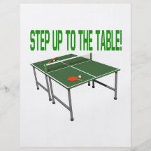 Step Up To The Table Flyer Design