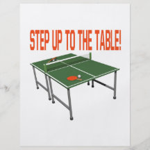 Step Up To The Table Personalised Flyer