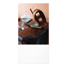 Stereopticon With Glass Bowl Photo Greeting Card