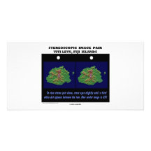 Stereoscopic Image Pair Viti Levu, Fiji Islands Personalised Photo Card