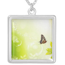 Sterling silver Plated Charm Necklace