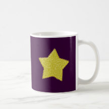 Stern Glas gelb star glass yellow Teetassen