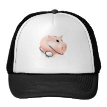 Stethoscope piggy bank trucker hat