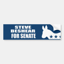 STEVE BESHEAR FOR SENATE BUMPER STICKERS