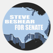 STEVE BESHEAR FOR SENATE ROUND STICKER