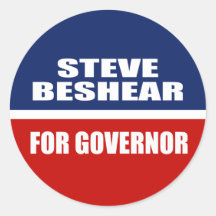 STEVE BESHEAR FOR SENATE ROUND STICKERS