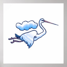 Stevenson Stork Poster