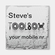 Steve's toolbox fridge magnets