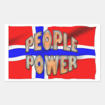 Sth African FLAG People Power Speak Out Motivation Rectangular Stickers