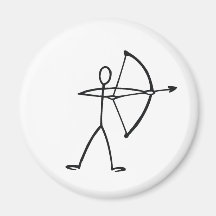 Stick figure archer t-shirts and gifts. magnet