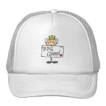Stick Figure BBQ Queen Trucker Hat