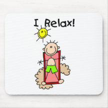 Stick Figure Boy I Relax Mousepad
