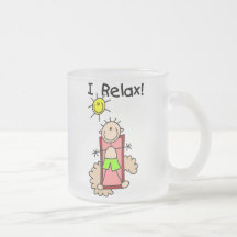 Stick Figure Boy I Relax Mug