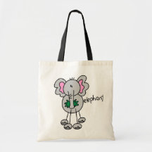 Stick Figure Elephant Tshirts and Gifts Bags