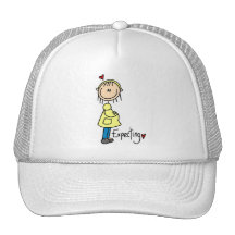 Stick Figure Expecting Baby Trucker Hats