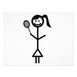 Stick Figure Girl Personalised Announcements