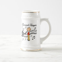 Stick Figure Male Clarinet Player Tshirts and Gift Coffee Mug