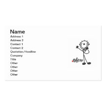 Stick Figure Referee T-shirts and Gifts Business Card Templates
