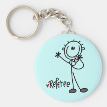 Stick Figure Referee Tshirts and Gifts Key Chain
