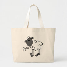 Stick Figure Sheep Tshirts and Gifts Bag