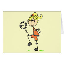Stick Figure Soccer Tshirts and Gifts Cards