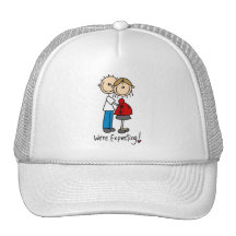 Stick Figure We're Expecting Trucker Hats