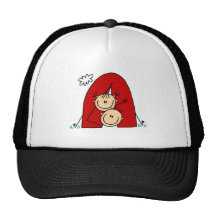 Stick Figures  Tenting Tshirts and Gifts Trucker Hat