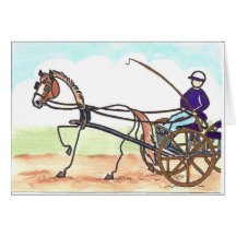 STICK HORSE Carriage Driving Card