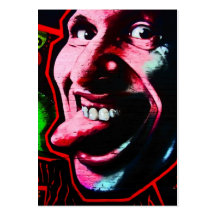 Stick Out Tongue, East Side Gallery, Berlin Wall-2 Business Card