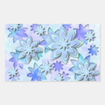 Sticker abstract lotus flowers
