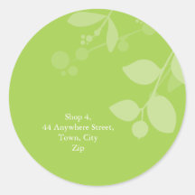 STICKER SEAL :: gum foliage 6
