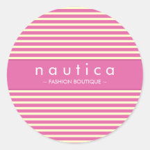 STICKER SEAL :: nautical striped 9