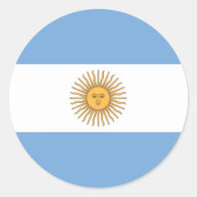 Sticker with Flag of Argentina