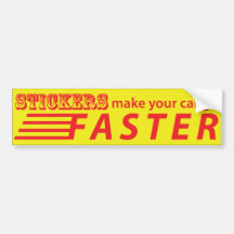 Stickers Make Your Car Go Faster Sticker Bumper Sticker