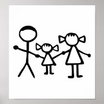Stickman family posters