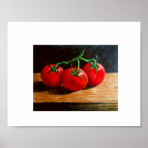 Still Life - 3 Tomatoes Print