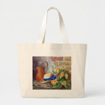 still life canvas bags