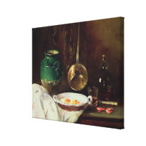 Still Life (oil on panel) 2 canvas prints