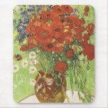 Still life - Red poppies and daises Mouse Pads