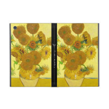 Still Life - Vase with Fifteen Sunflowers van gogh Cover For iPad Mini