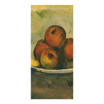 Still Life w Apples by Cezanne, Impressionism Art Custom Rack Cards