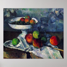 Still Life with Fruit Bowl by Paul Cezanne Posters